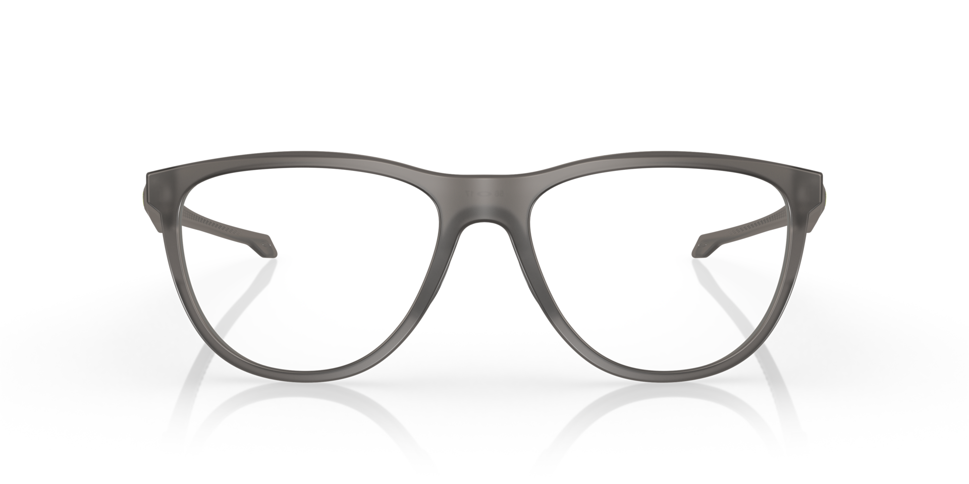 Admission Satin Grey Smoke PlasticEyeglass Frames for Glasses Direct, Front View