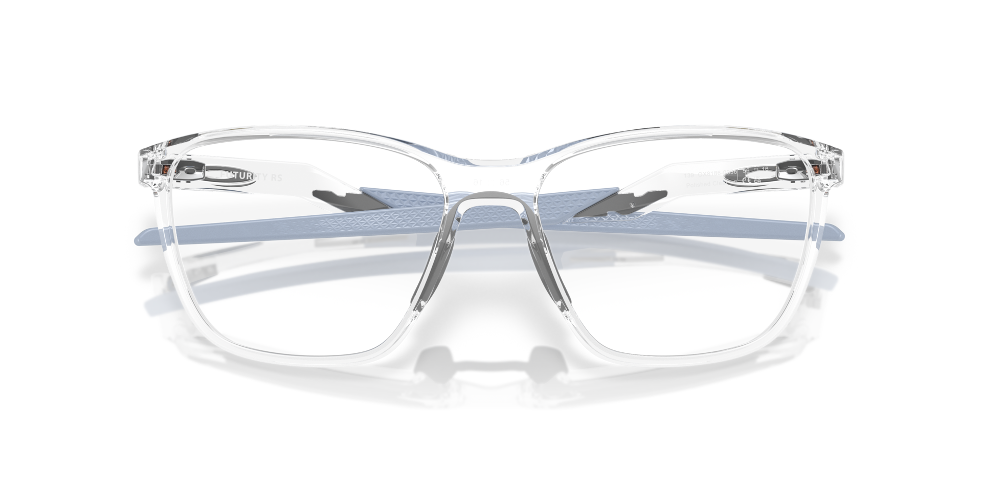 Futurity RS Polished Clear PlasticEyeglass Frames for Glasses Direct, Closed View