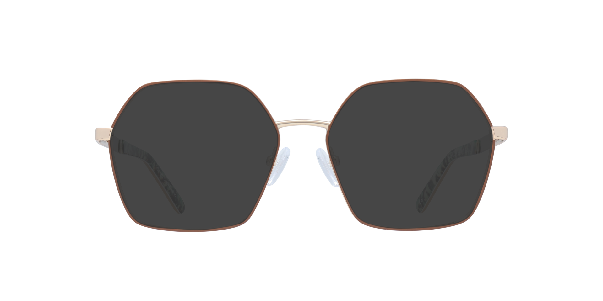 Minerva Brown MetalEyeglass Frames for Glasses Direct, with Tinted Lenses