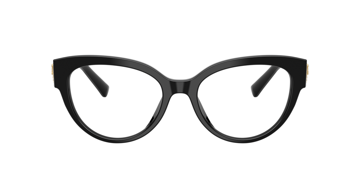 Dolce & Gabbana Transparent Woman Dg3440 501 Optical Frames Acetate Black Cat Eye Normal - Image 5