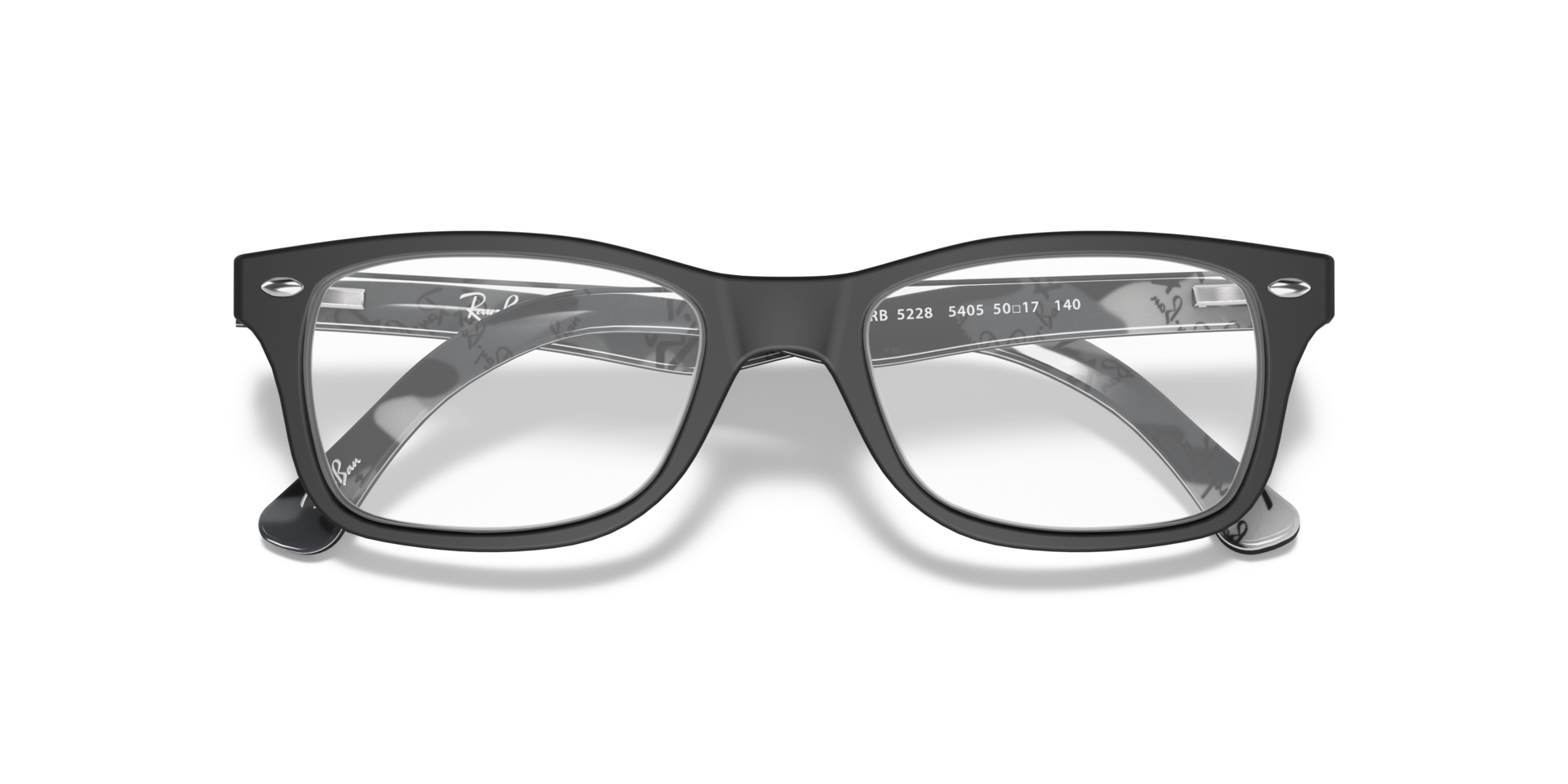 RB5228 Optics Black AcetateEyeglass Frames for Glasses Direct, Closed View