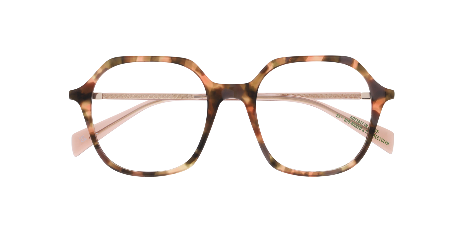 LV 1098 Pink AcetateEyeglass Frames for Glasses Direct, Closed View