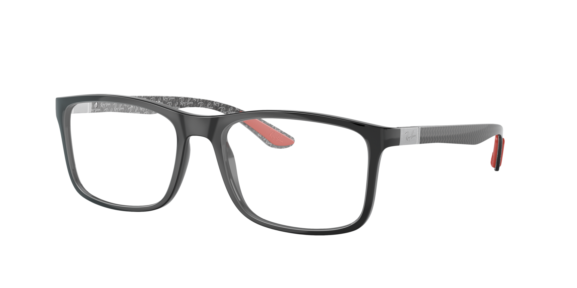 RB8908 Black PlasticEyeglass Frames for Glasses Direct, Angle View