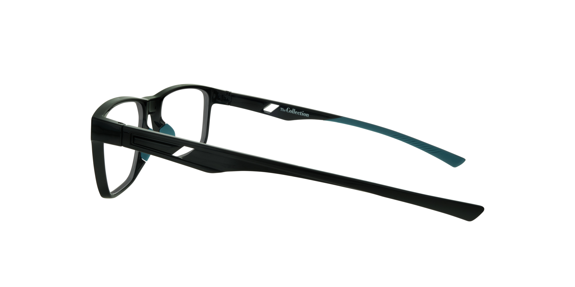 Kane Black PlasticEyeglass Frames for Glasses Direct, Side View