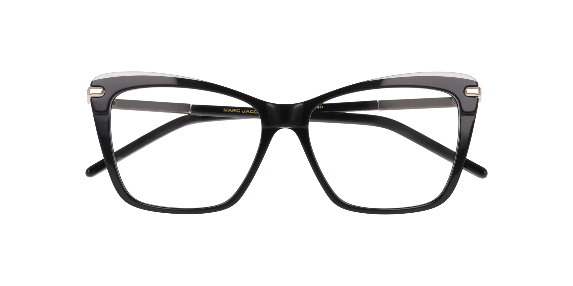 MARC 871 Black Grey AcetateEyeglass Frames for Glasses Direct, Closed View