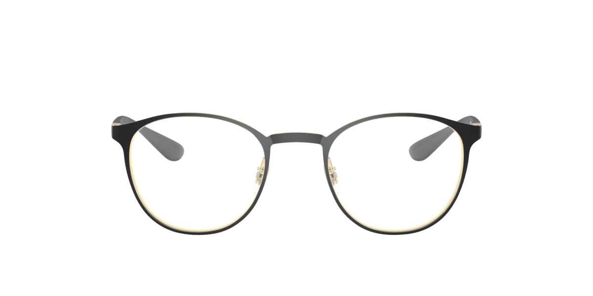 Ray - Ban Unisex Transparent Ray - Ban Rx6355 2994 Optical Frames Metal Black Pantos Normal - Image 4