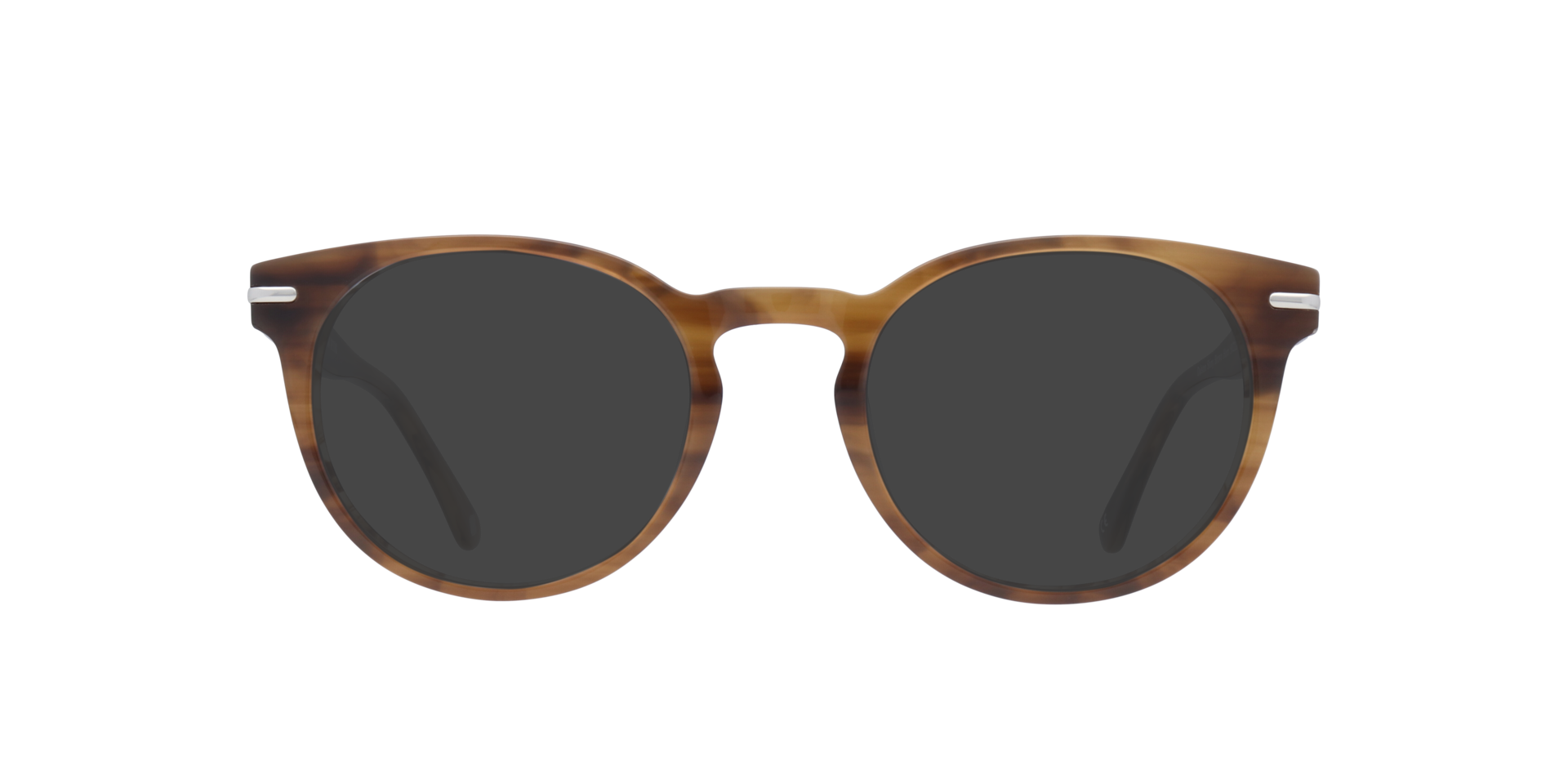 Dalston Shiny Brown Horn AcetateEyeglass Frames for Glasses Direct, with Tinted Lenses