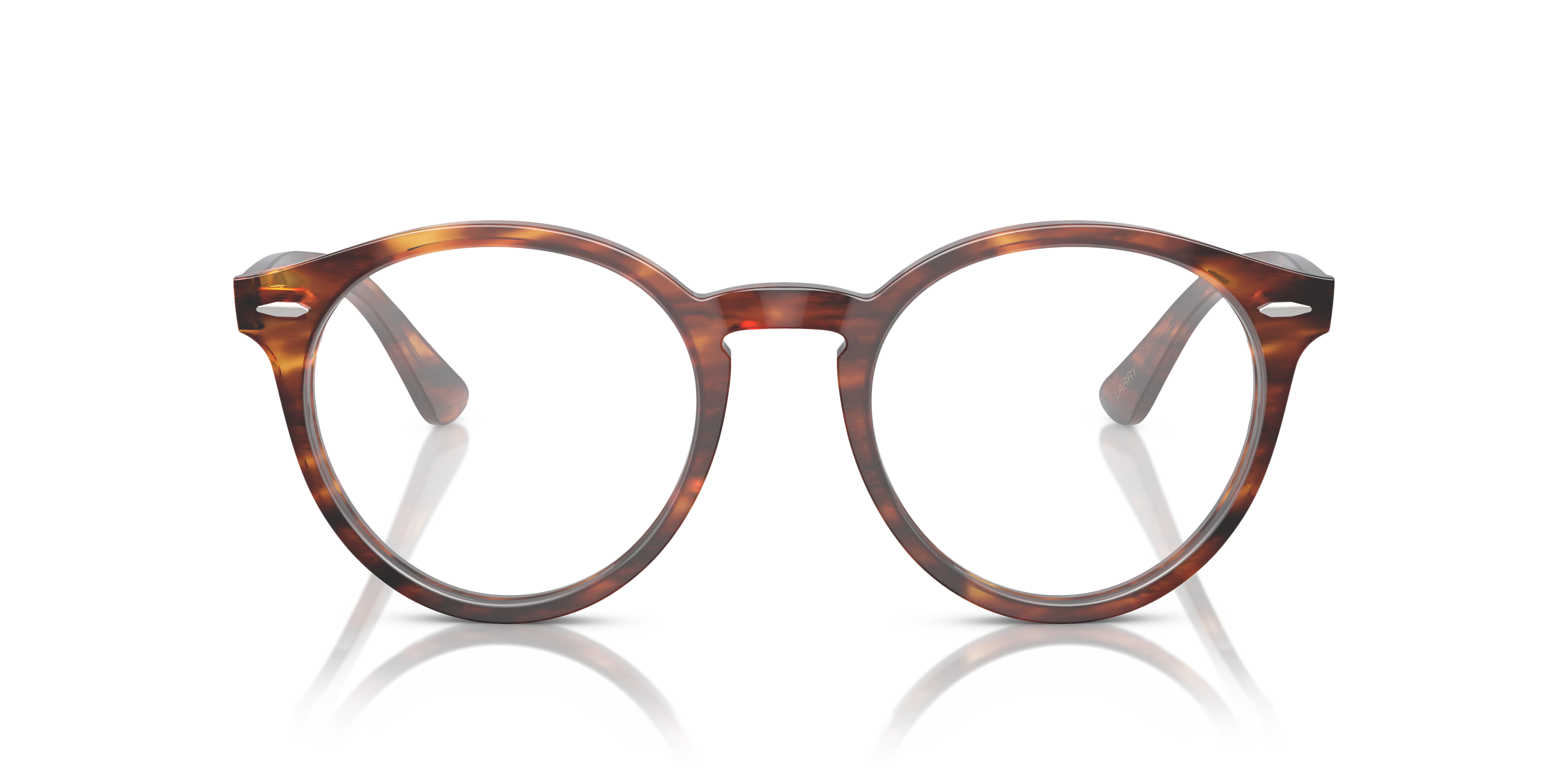 RB7680V Striped Havana AcetateEyeglass Frames for Glasses Direct, Front View