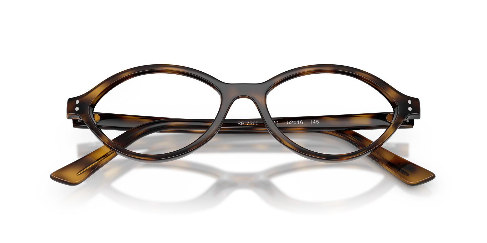 RB7265 Havana PlasticEyeglass Frames for Glasses Direct, Closed View
