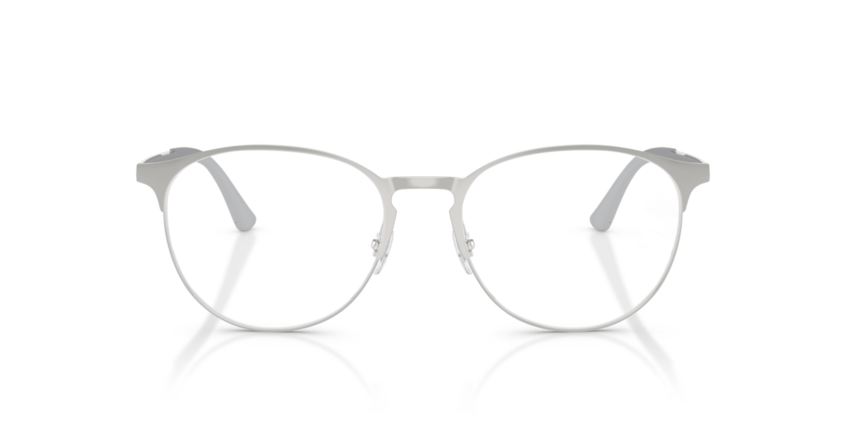 Ray-Ban Eyeglasses Optics - Silver Frame Clear Lenses Polarized 51-18, RB6375 - Image 5