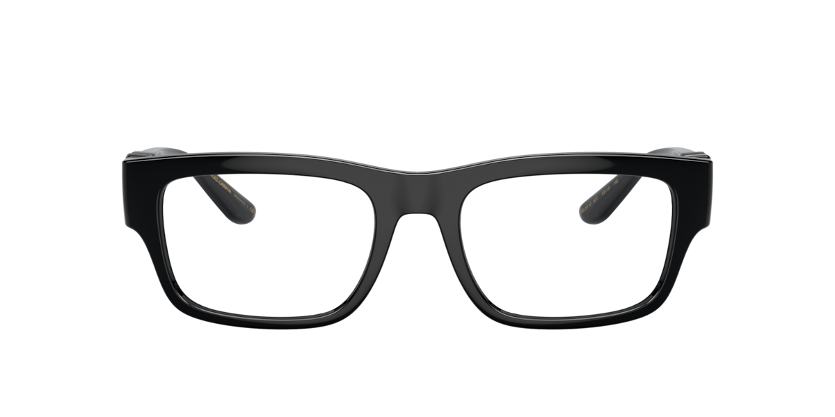 Photos - Glasses & Contact Lenses D&G Dolce&Gabbana Black rectangle Plastic eyeglasses Online - Full Rim - DG5110 