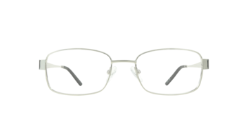 Shiny Silver Karl -  Metal Glasses