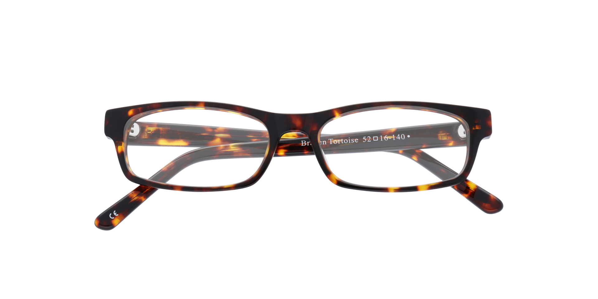 Brazen Tortoise AcetateEyeglass Frames for Glasses Direct, Closed View