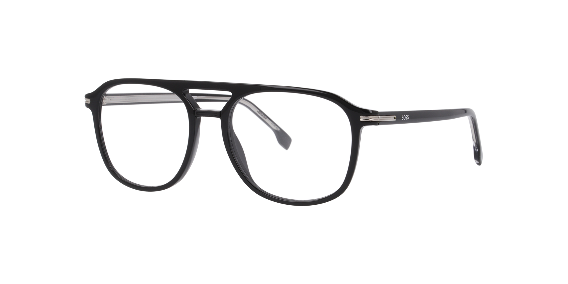 Boss 1755 Black AcetateEyeglass Frames for Glasses Direct, Angle View