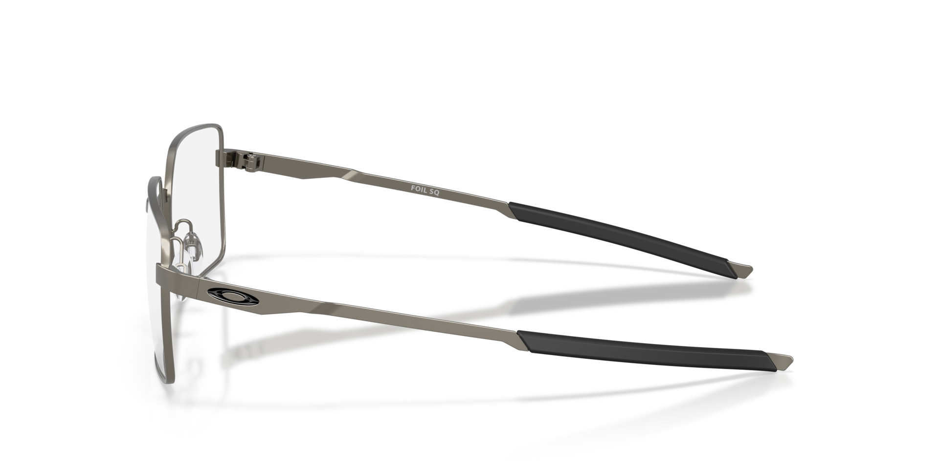 Foil SQ Matte Gunmetal MetalEyeglass Frames for Glasses Direct, Side View