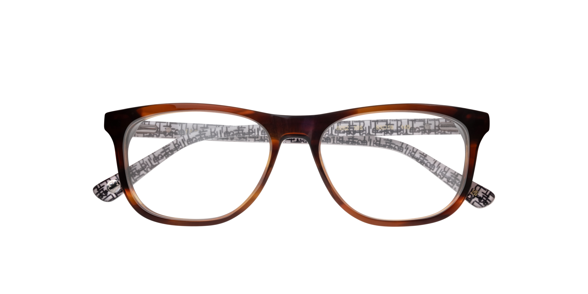 TB8262 Brown AcetateEyeglass Frames for Glasses Direct, Closed View