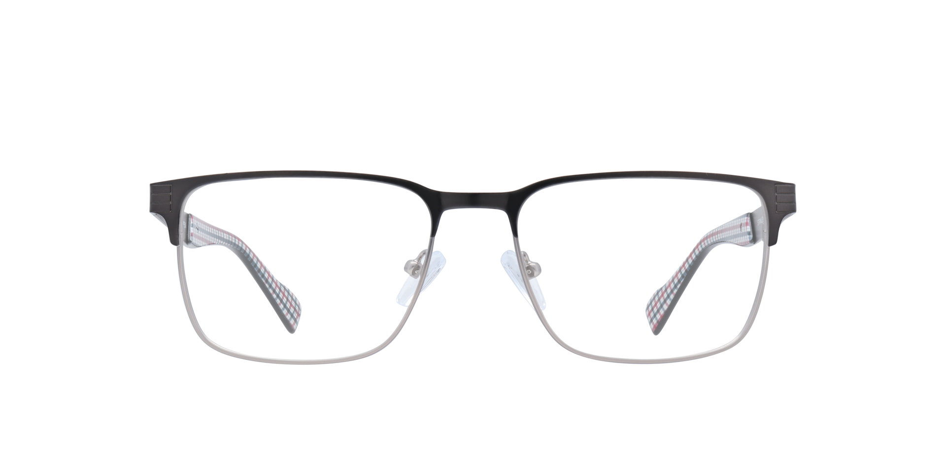 Stanley BN Gunmetal PlasticEyeglass Frames for Glasses Direct, Front View