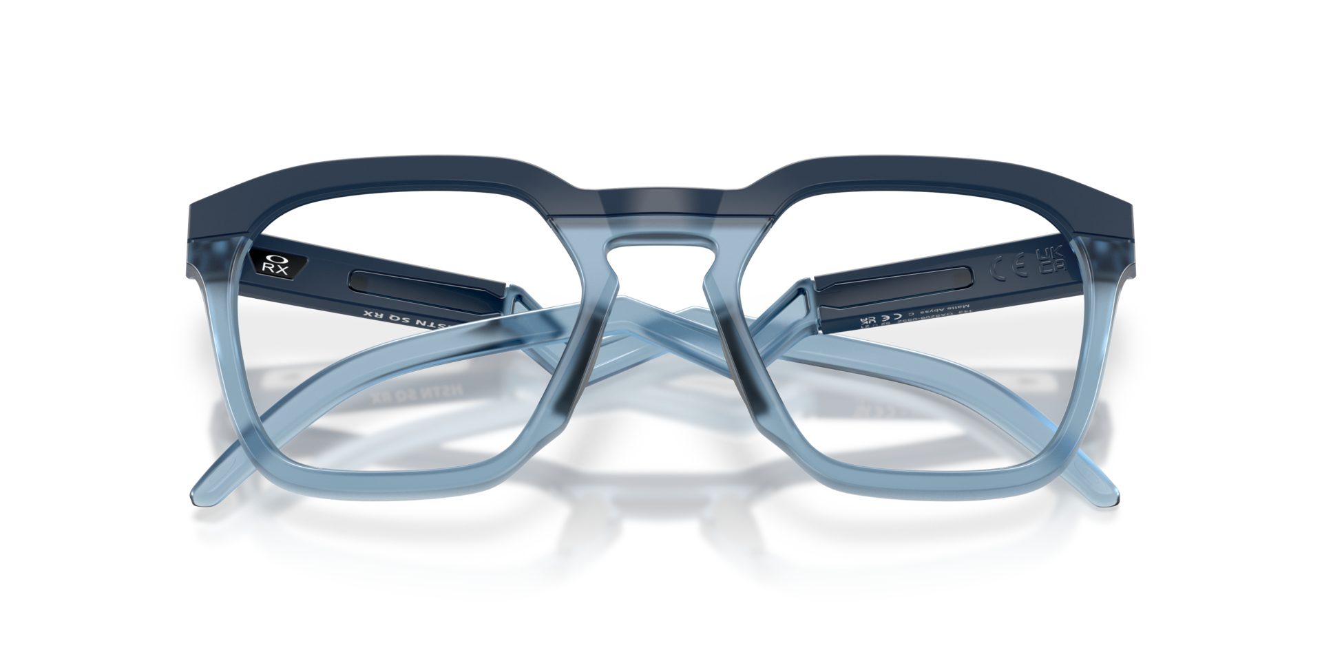 HSTN SQ Matte Abyss PlasticEyeglass Frames for Glasses Direct, Closed View