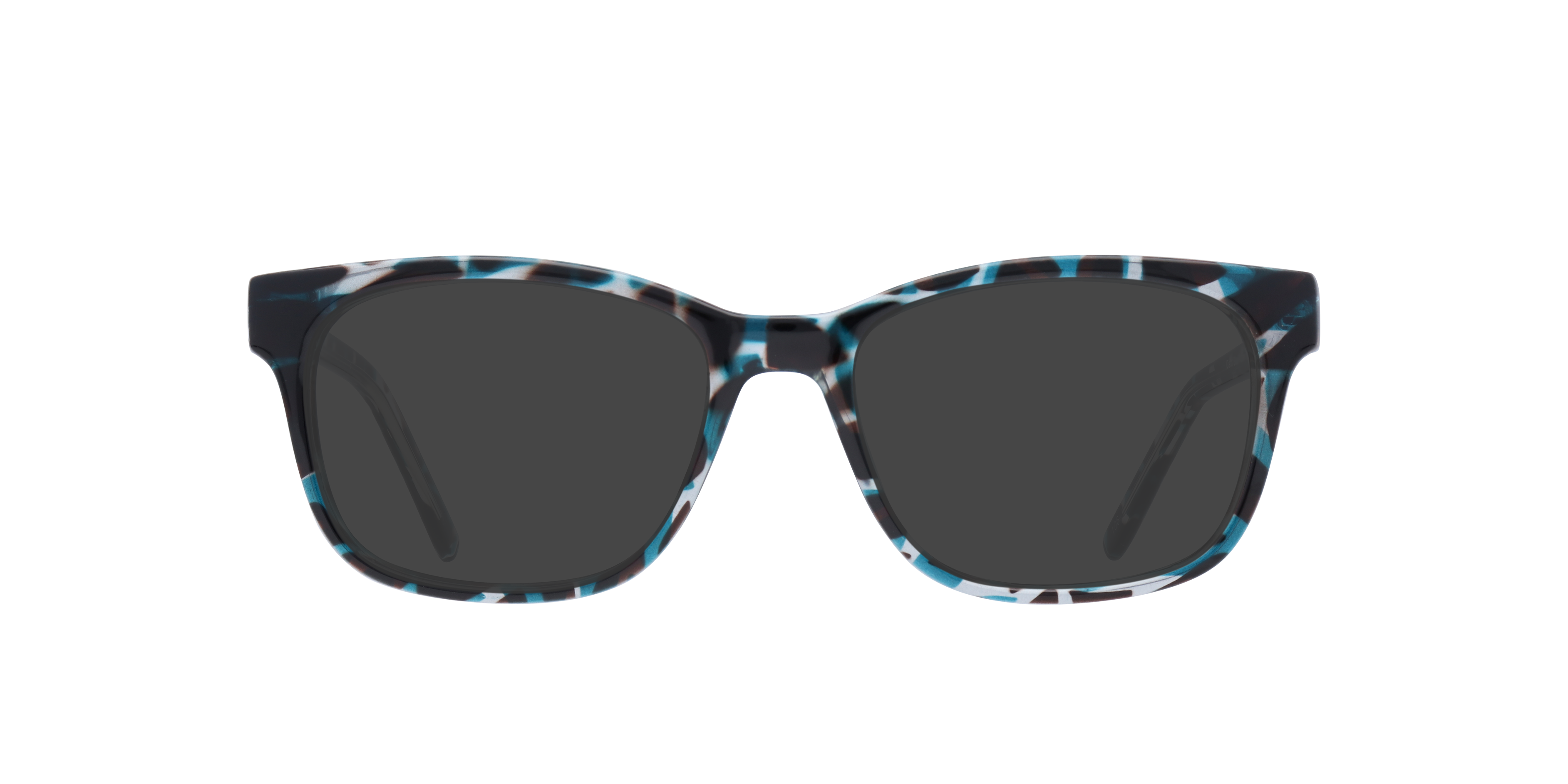 Diallo Blue Pattern PlasticEyeglass Frames for Glasses Direct, with Tinted Lenses