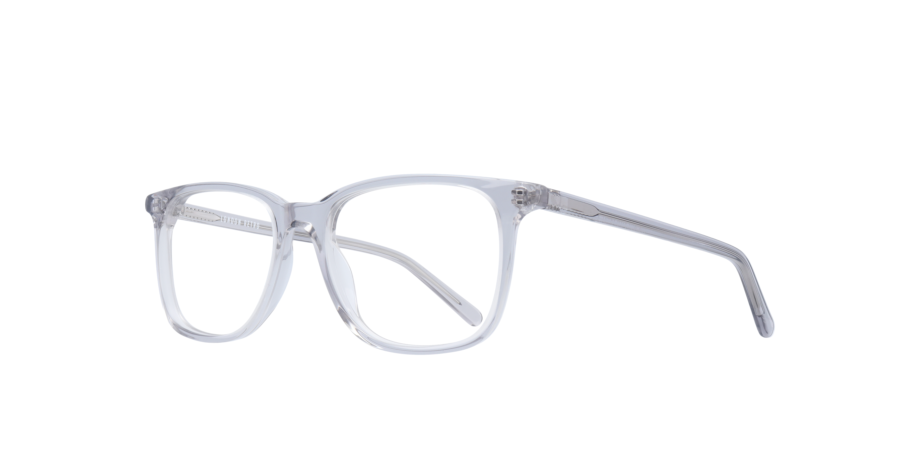 Highgate Clear AcetateEyeglass Frames for Glasses Direct, Angle View