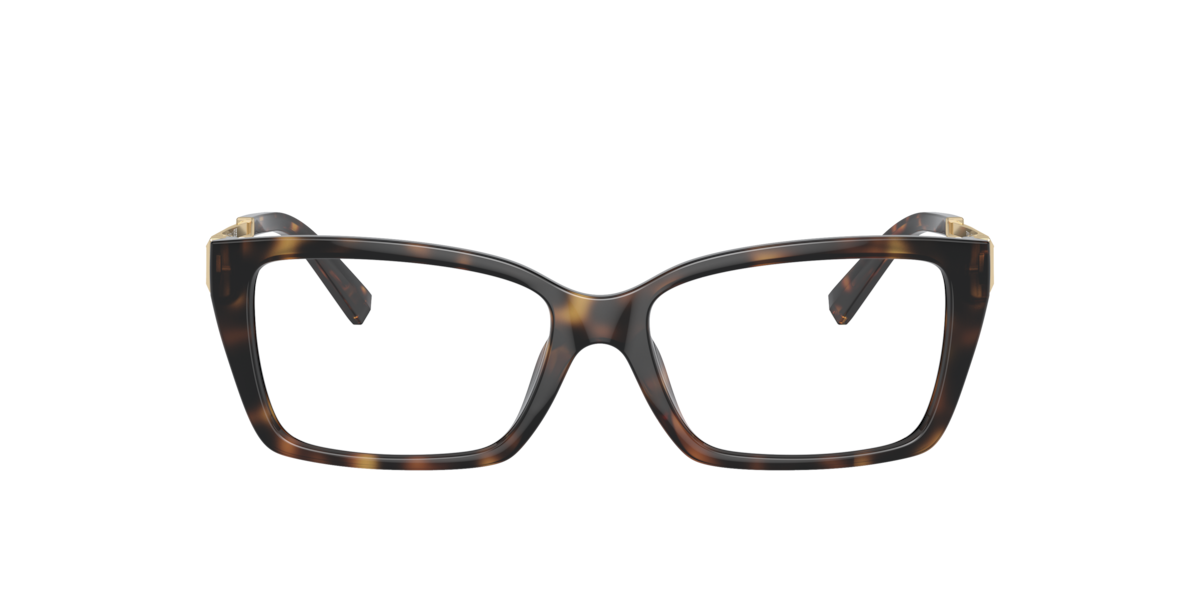 Tiffany & Co. Women's Havana Rectangle Plastic Eyeglasses Online - Full Rim - Tf2239u