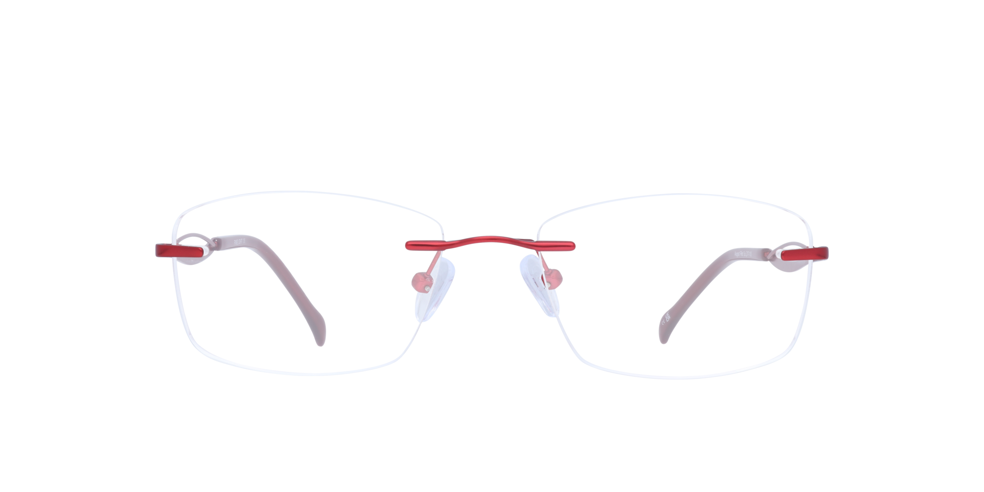 August Red MetalEyeglass Frames for Glasses Direct, Front View