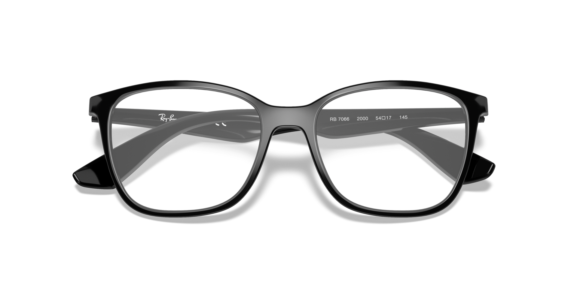 RB7066 Black PlasticEyeglass Frames for Glasses Direct, Closed View