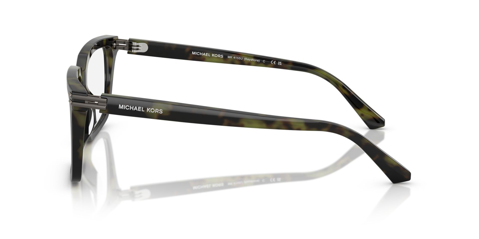 MK4155U Olive Tortoise AcetateEyeglass Frames for Glasses Direct, Side View