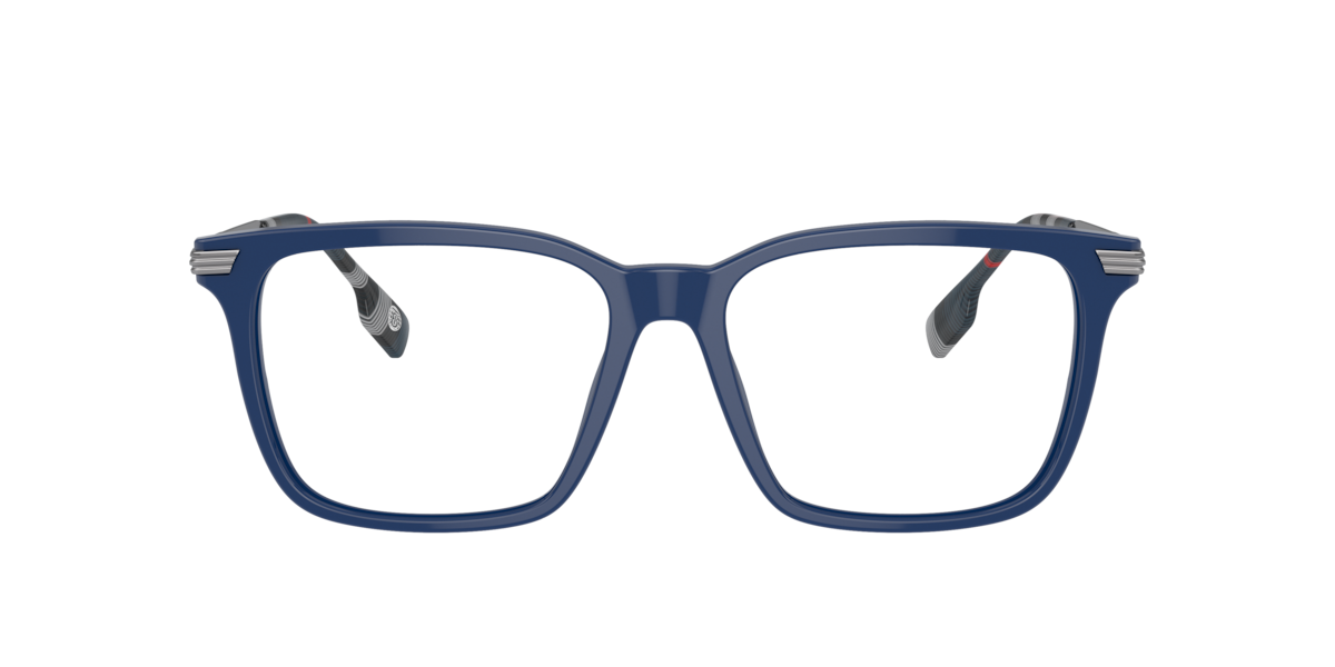 Burberry Men's Blue Square Acetate Eyeglasses Online - Full Rim - Be2378