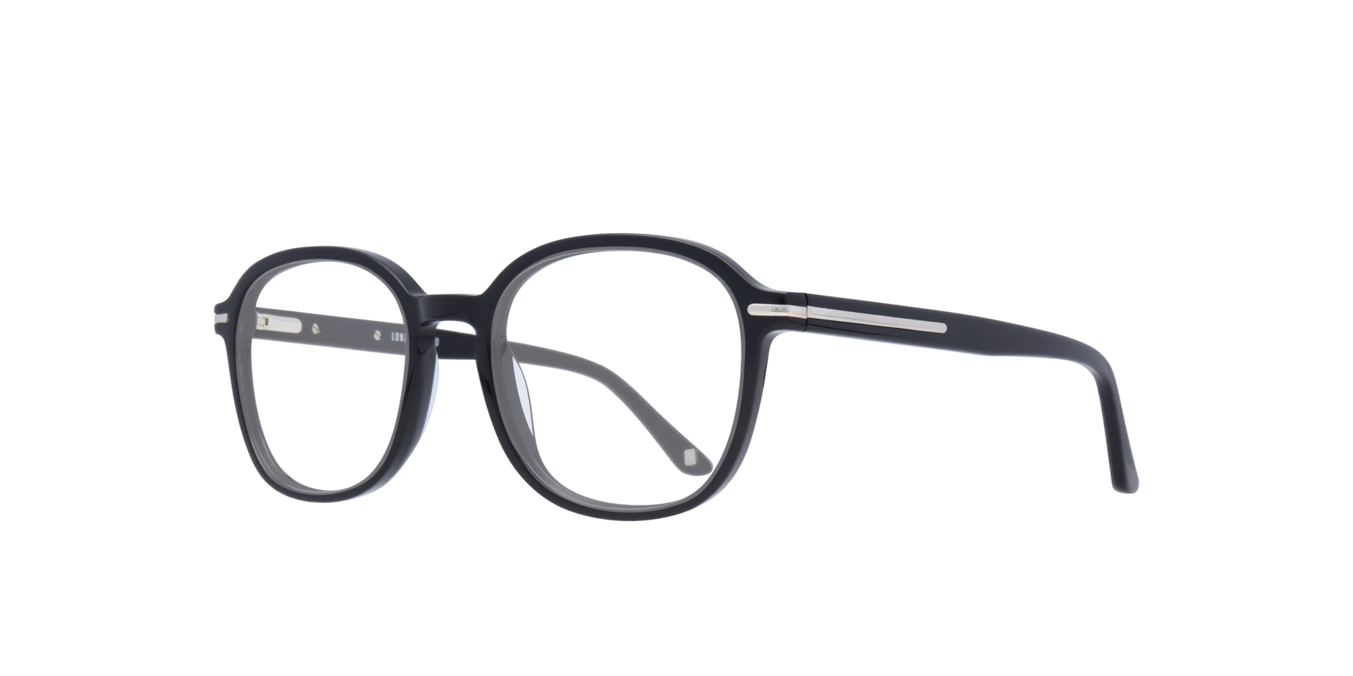 Finchley Black AcetateEyeglass Frames for Glasses Direct, Angle View