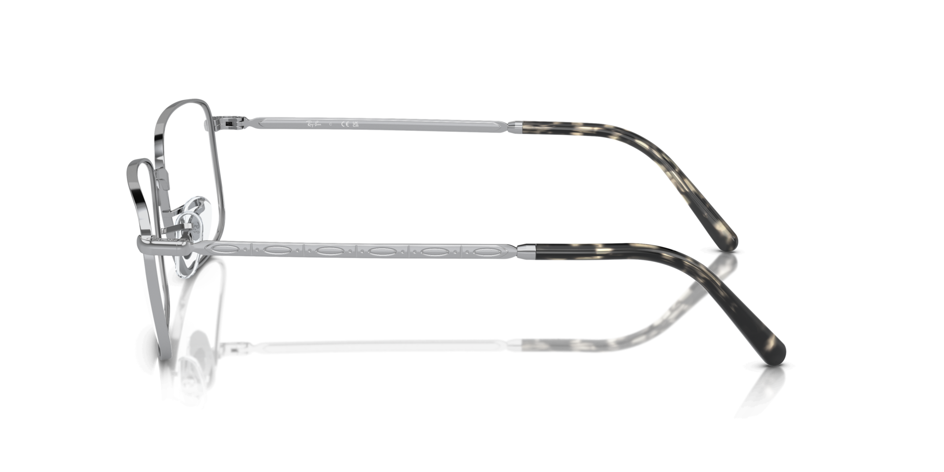 RB3717V Silver MetalEyeglass Frames for Glasses Direct, Side View