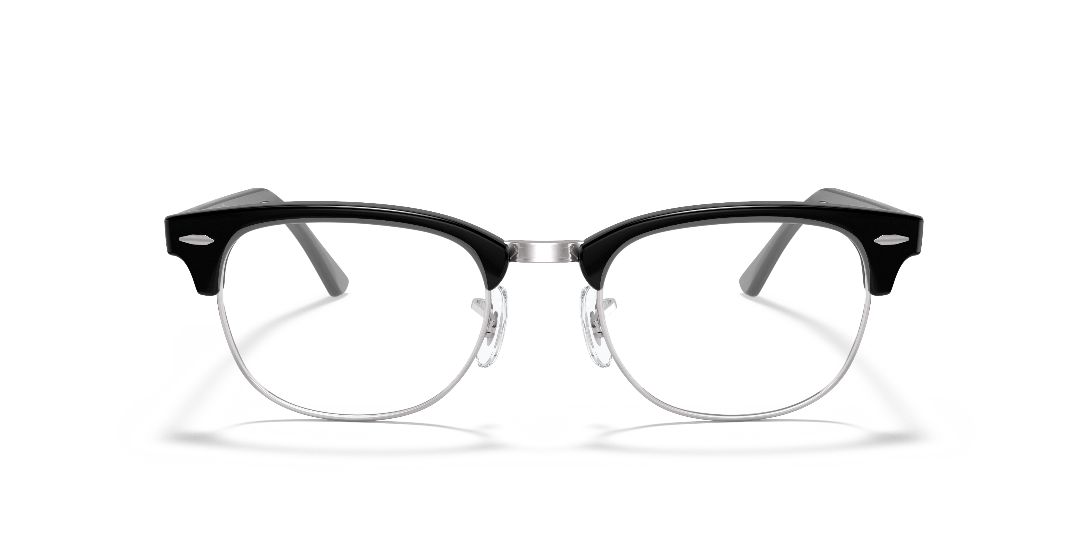 RB5154 Black On Silver AcetateEyeglass Frames for Glasses Direct, Front View