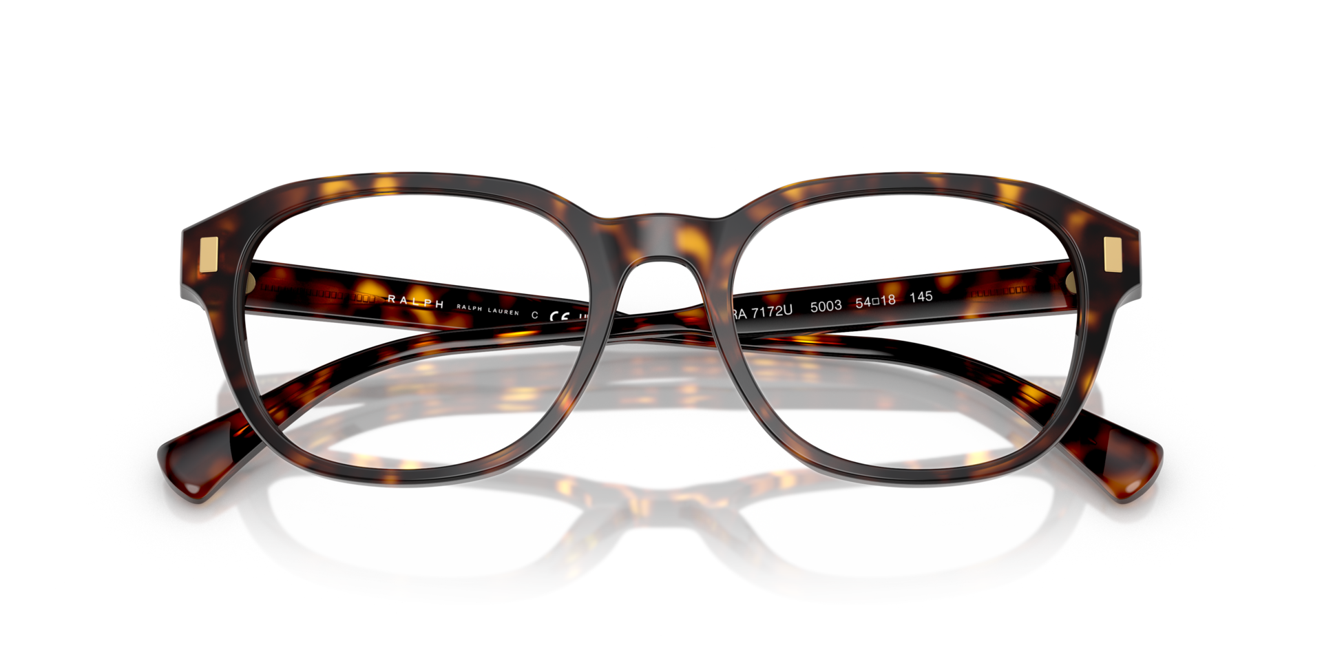 RA7172U Shiny Dark Havana AcetateEyeglass Frames for Glasses Direct, Closed View