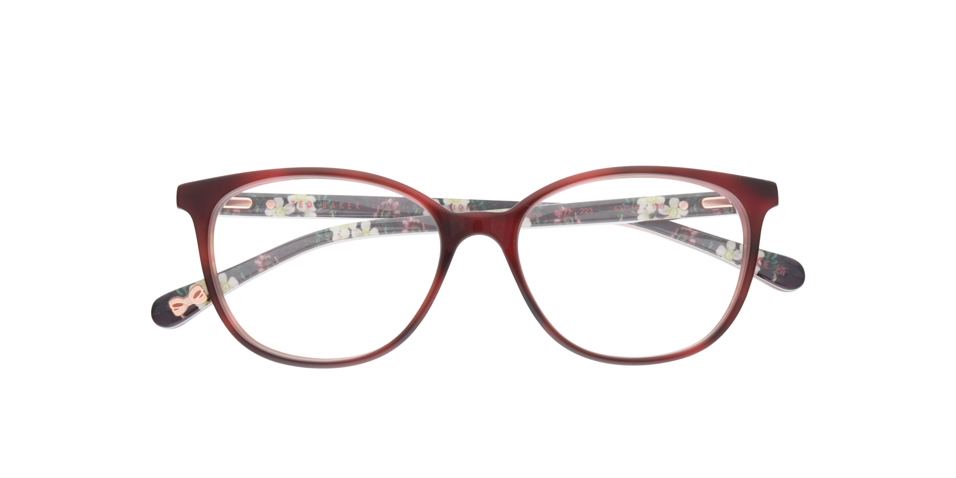 TB9177 Red AcetateEyeglass Frames for Glasses Direct, Closed View