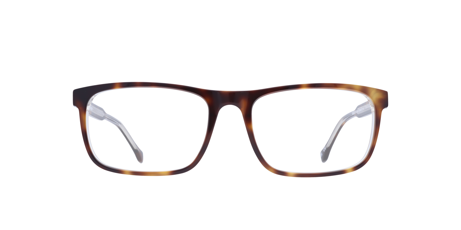 Hudson Bi Layer Havana & Crystal AcetateEyeglass Frames for Glasses Direct, Front View