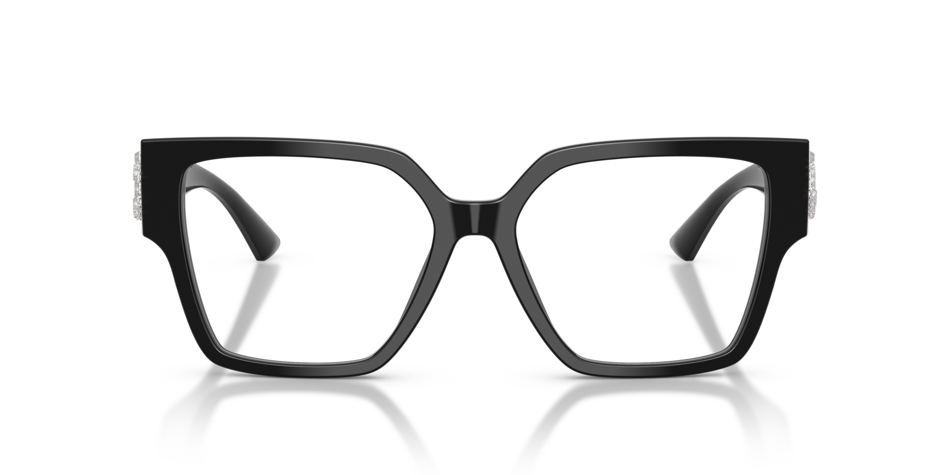 JC3032B Black AcetateEyeglass Frames for Glasses Direct, Front View