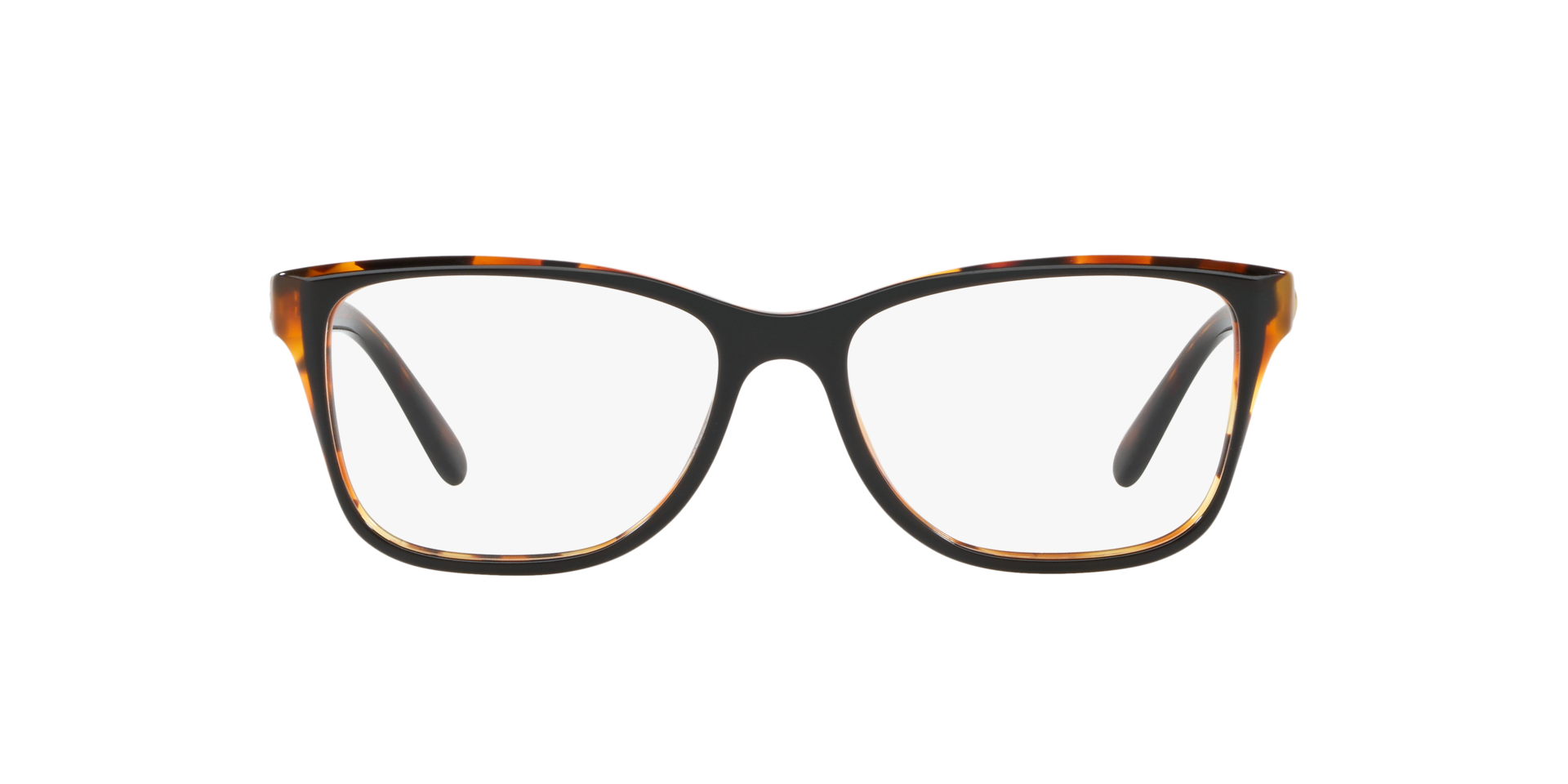 HC6129 Black Tortoise Laminate AcetateEyeglass Frames for Glasses Direct, Front View
