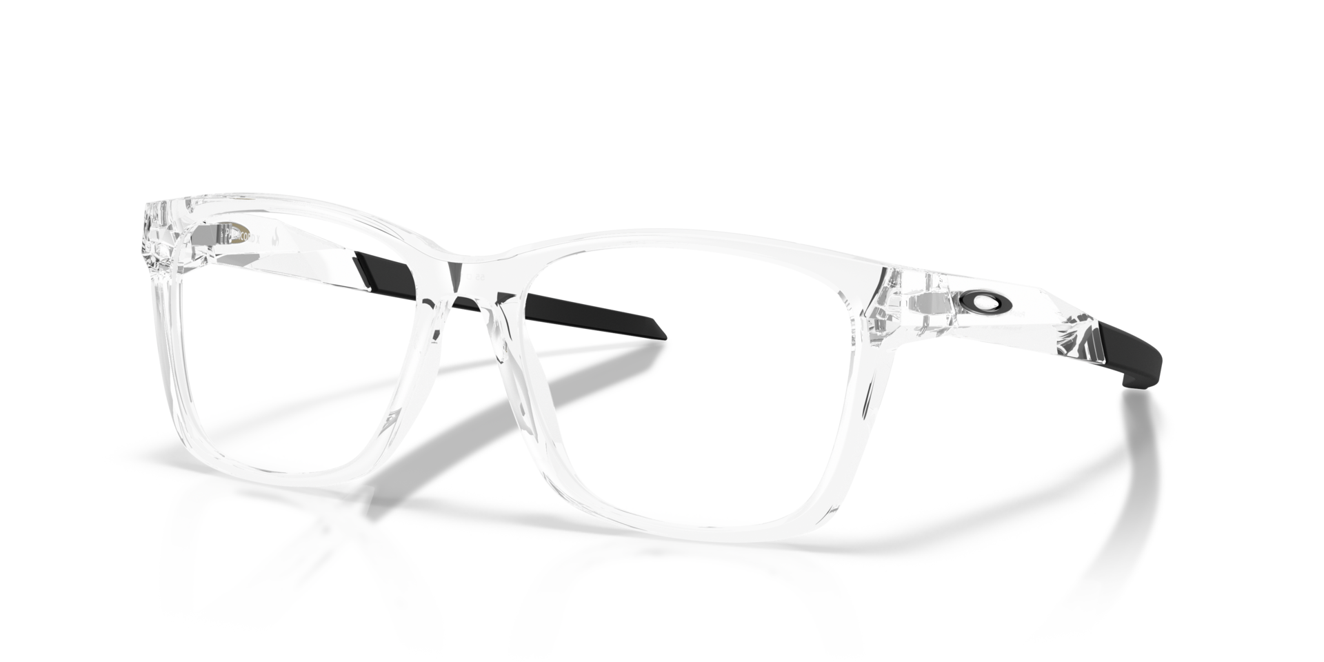 Paracord X Polished Clear PlasticEyeglass Frames for Glasses Direct, Angle View