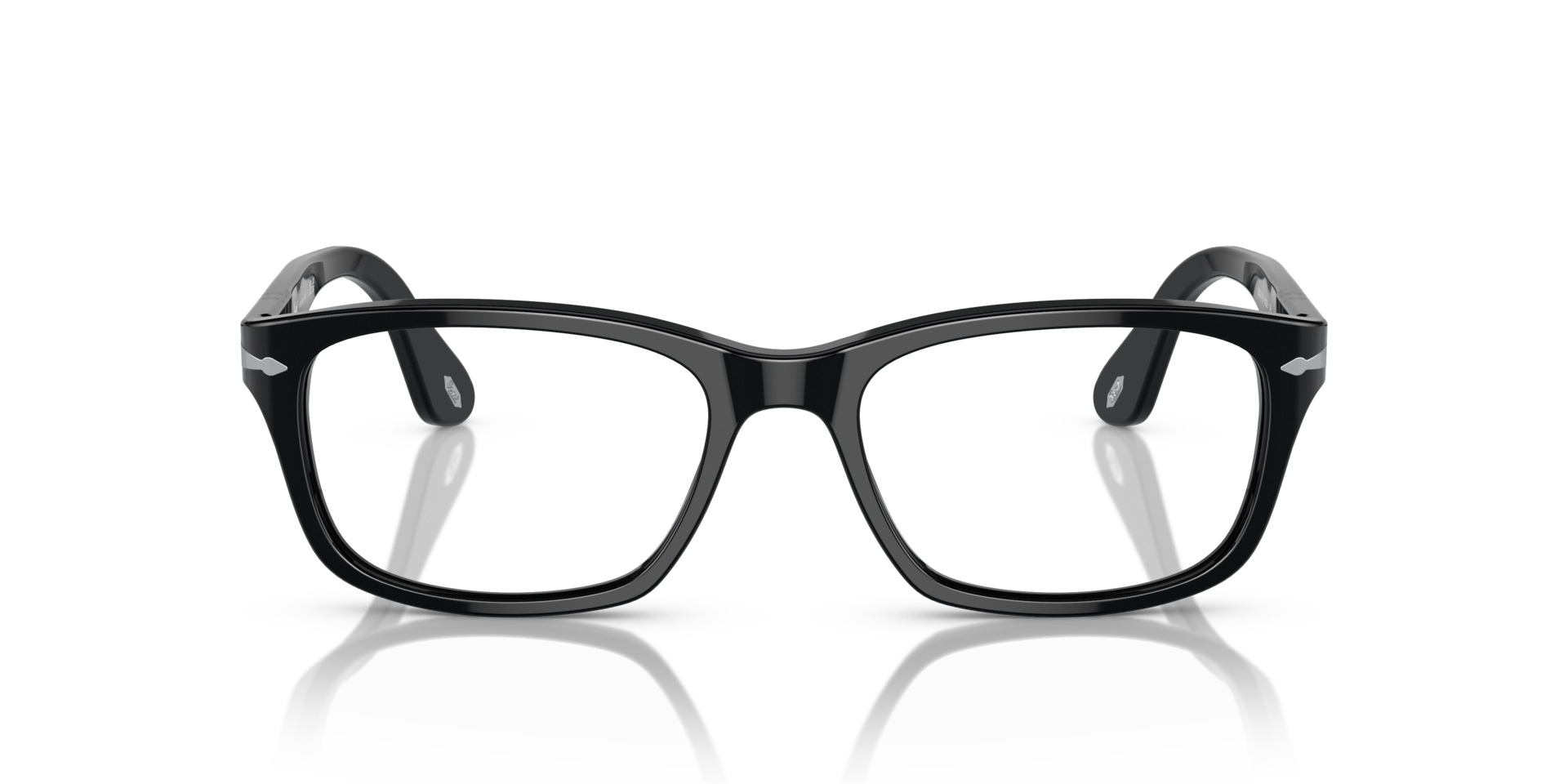 PO3012V Black AcetateEyeglass Frames for Glasses Direct, Front View