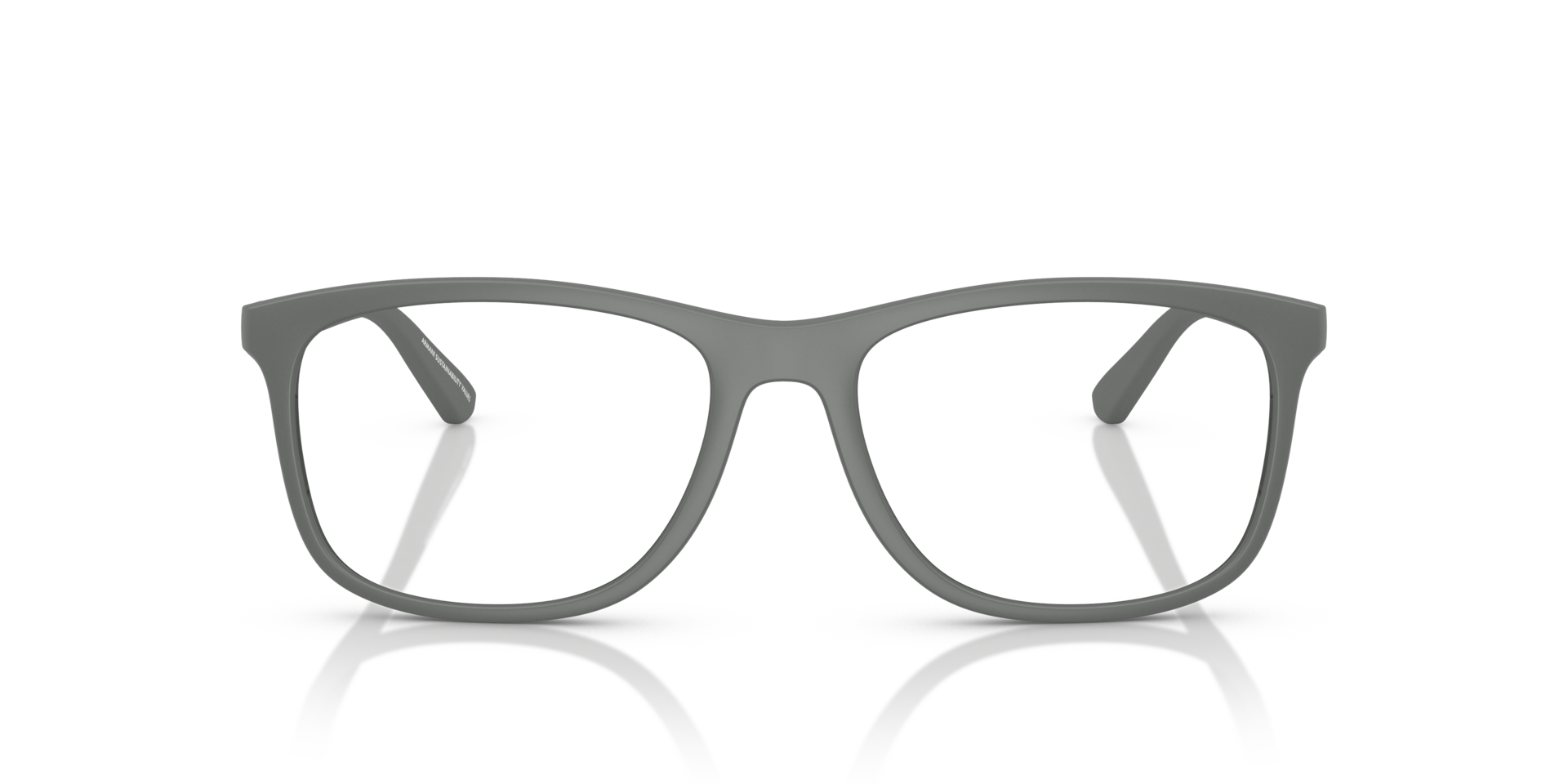 EA3247 Matte Grey PlasticEyeglass Frames for Glasses Direct, Front View