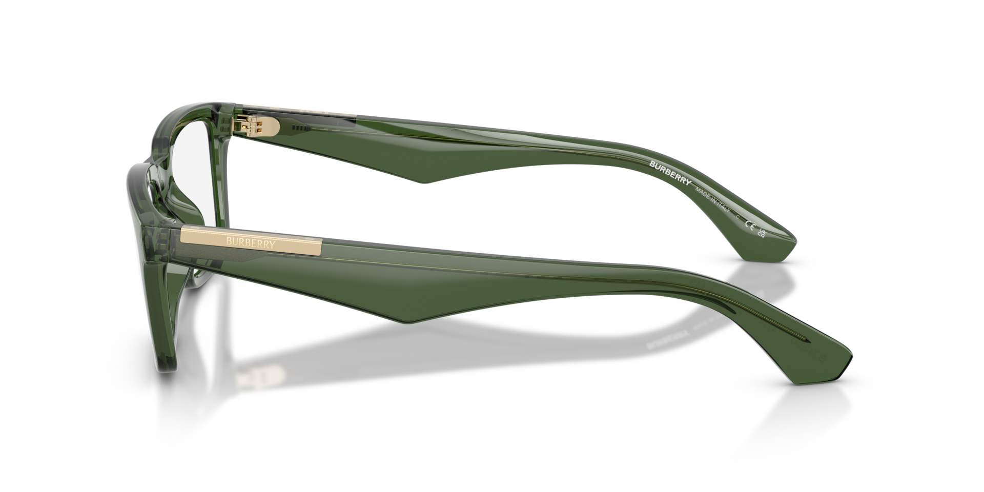 BE2428U Green PlasticEyeglass Frames for Glasses Direct, Side View