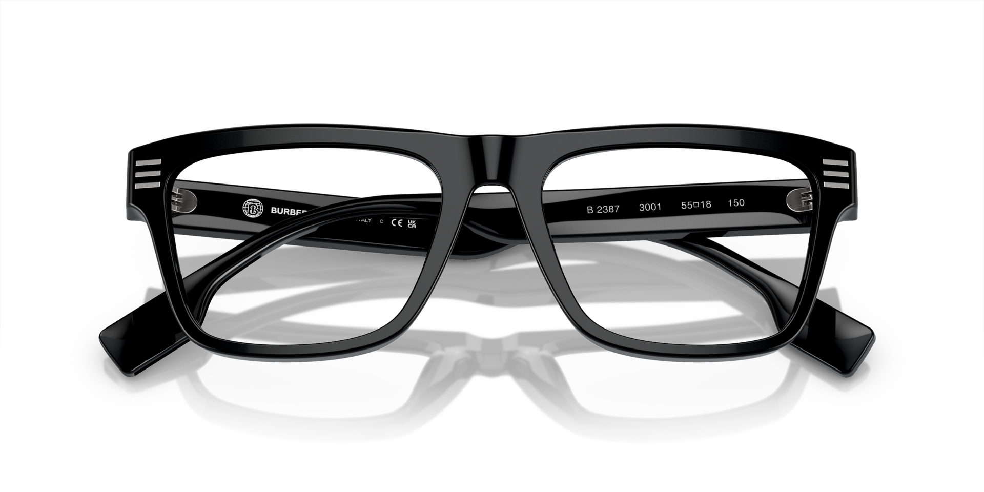 BE2387 Black AcetateEyeglass Frames for Glasses Direct, Closed View