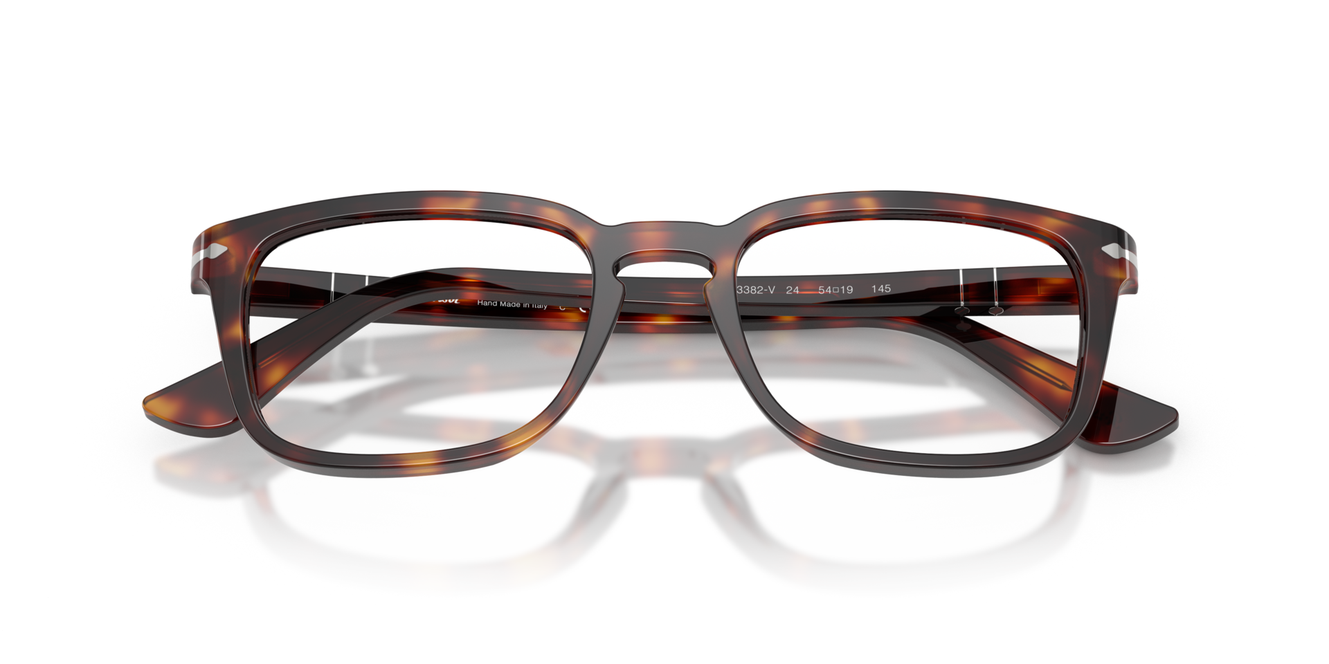 PO3382V Havana AcetateEyeglass Frames for Glasses Direct, Closed View
