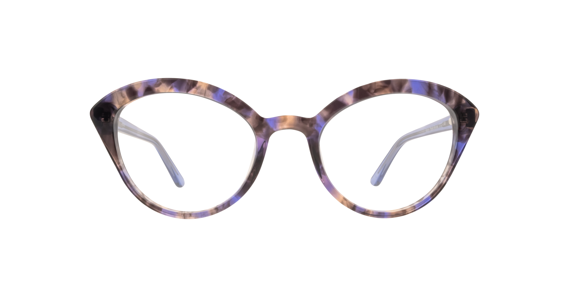 Harley Purple Havana AcetateEyeglass Frames for Glasses Direct, Front View