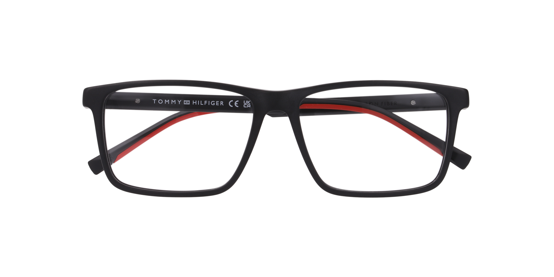 TH 2198 Black Red AcetateEyeglass Frames for Glasses Direct, Closed View