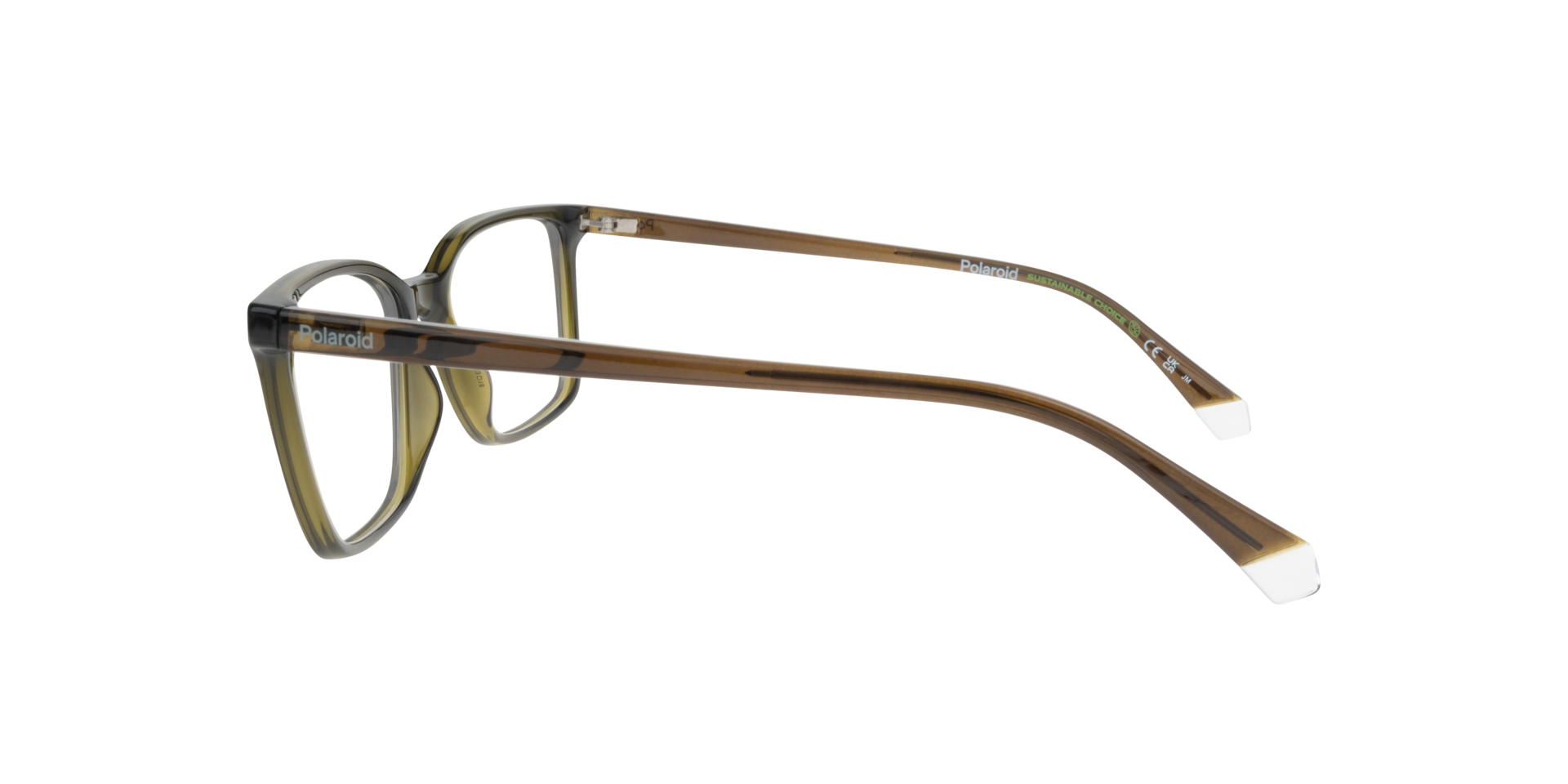 PLD D499 Green PlasticEyeglass Frames for Glasses Direct, Side View