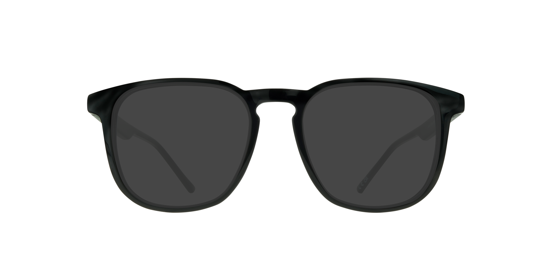 Louis Shiny Black PlasticEyeglass Frames for Glasses Direct, with Tinted Lenses