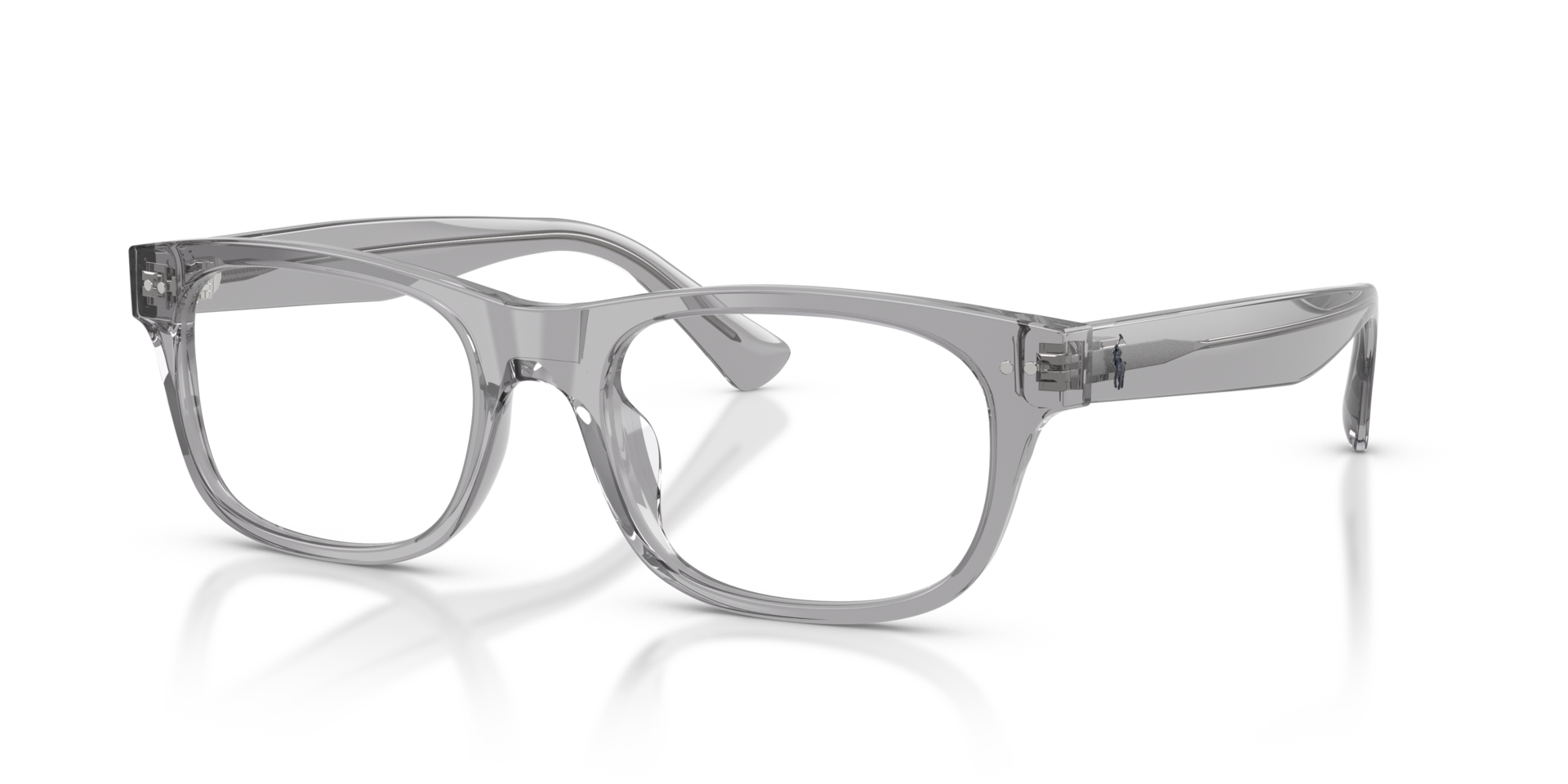 PH2317U Shiny Transparent Grey AcetateEyeglass Frames for Glasses Direct, Angle View