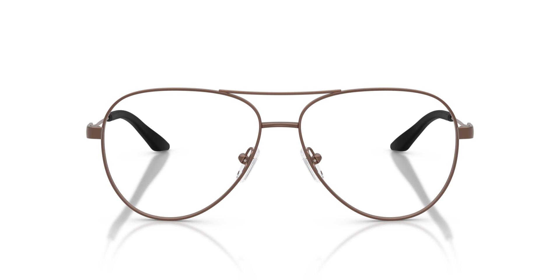 AX1077 Matte Bronze MetalEyeglass Frames for Glasses Direct, Front View