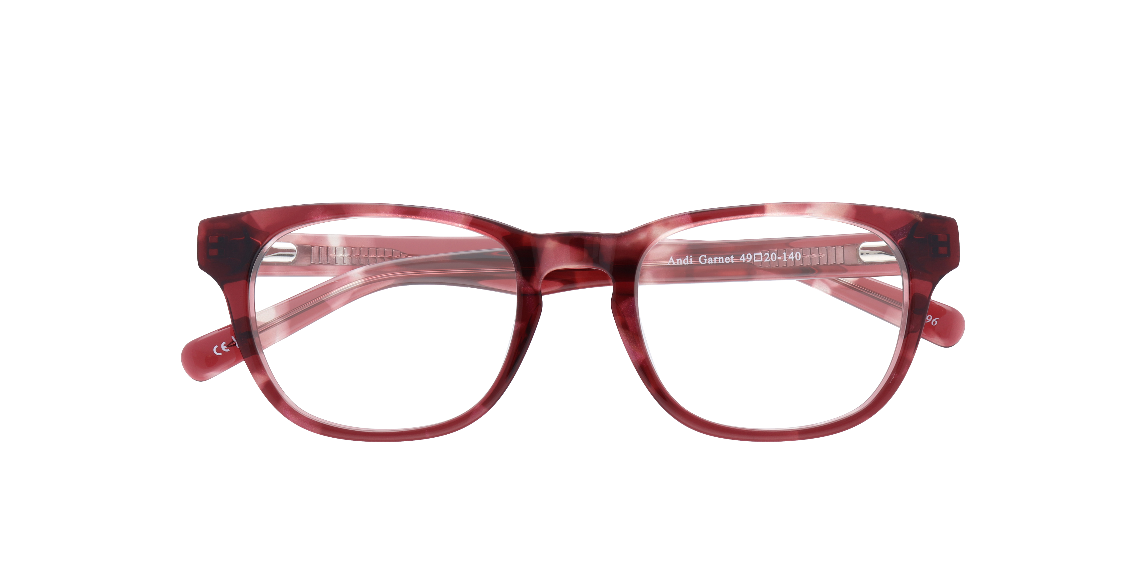 Andi Garnet AcetateEyeglass Frames for Glasses Direct, Closed View